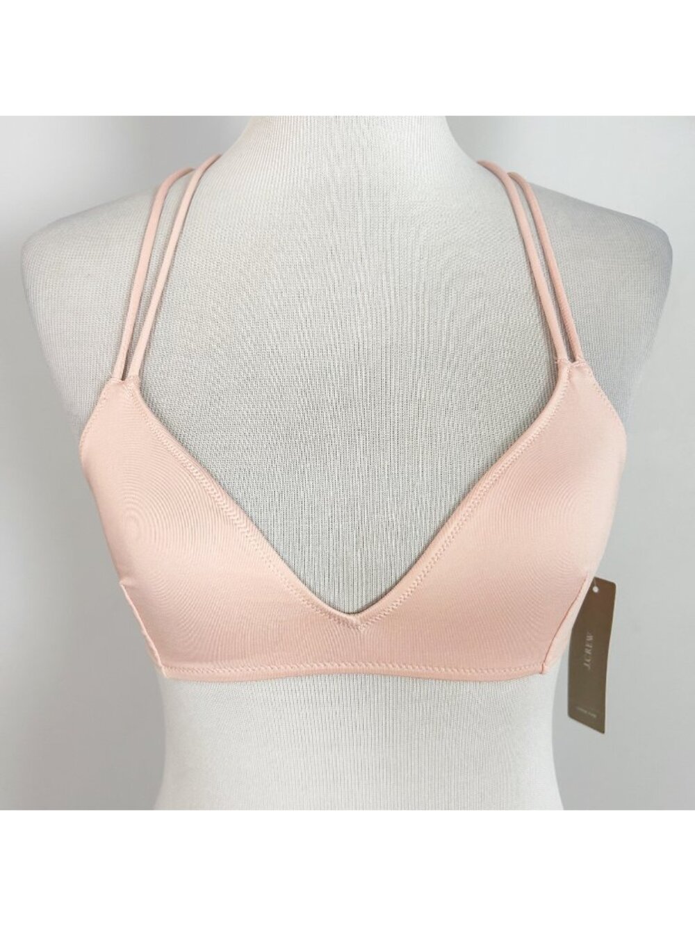 NEW J.Crew Playa Monterey Strappy Bikini Swim Suit Top Pink Sizeβ Medium Women's
